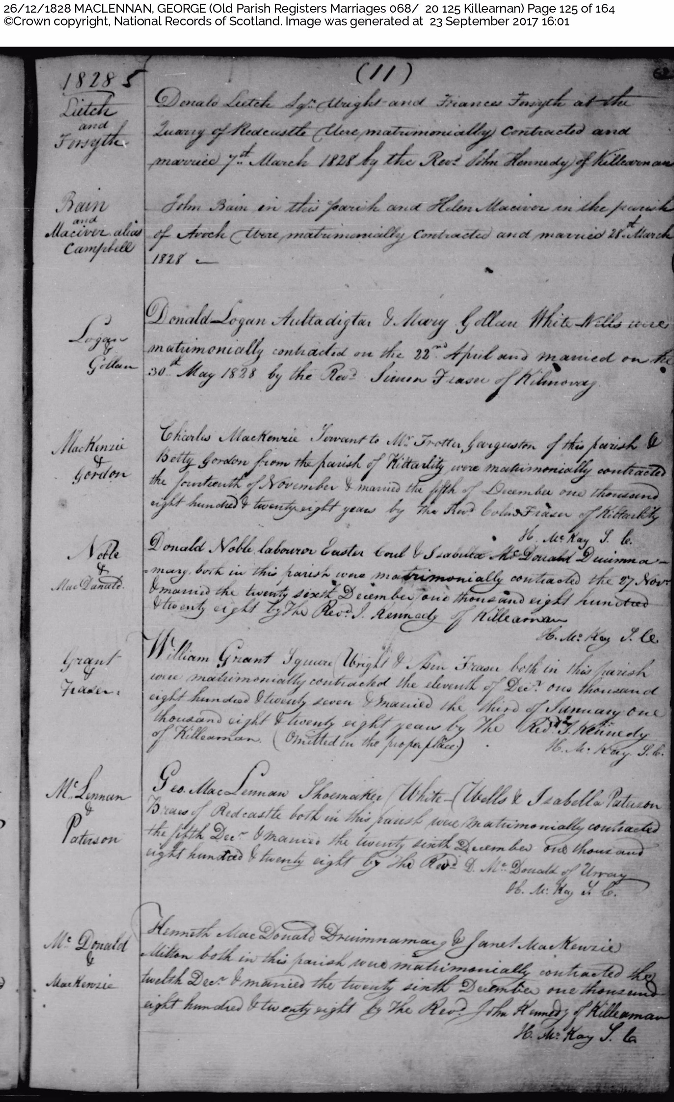 Photo of photos/George Mclennan & Isabella Paterson mg rcd 1828 Killearnan